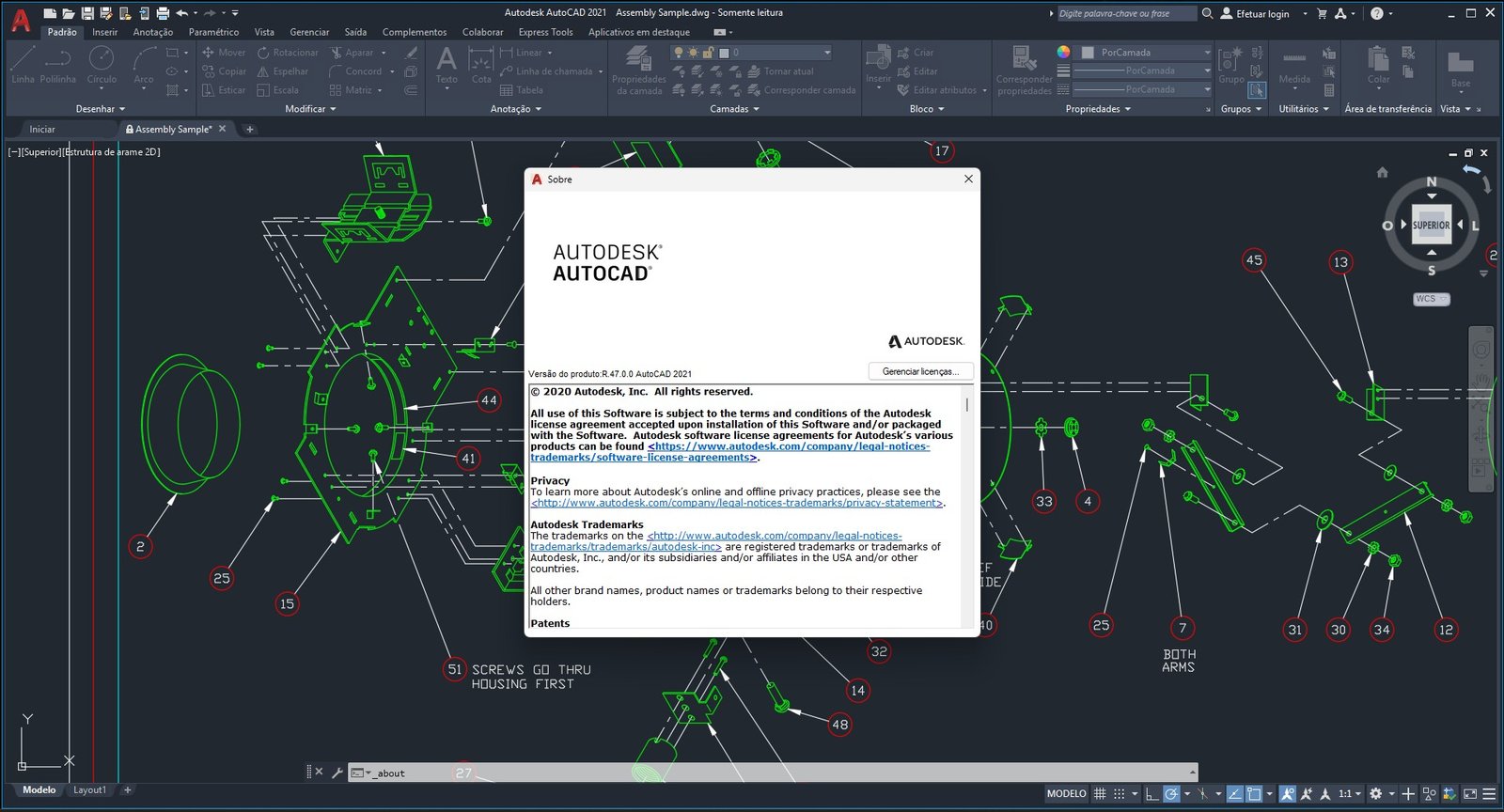 AutoCAD 2021 Ingles e Portugues BR